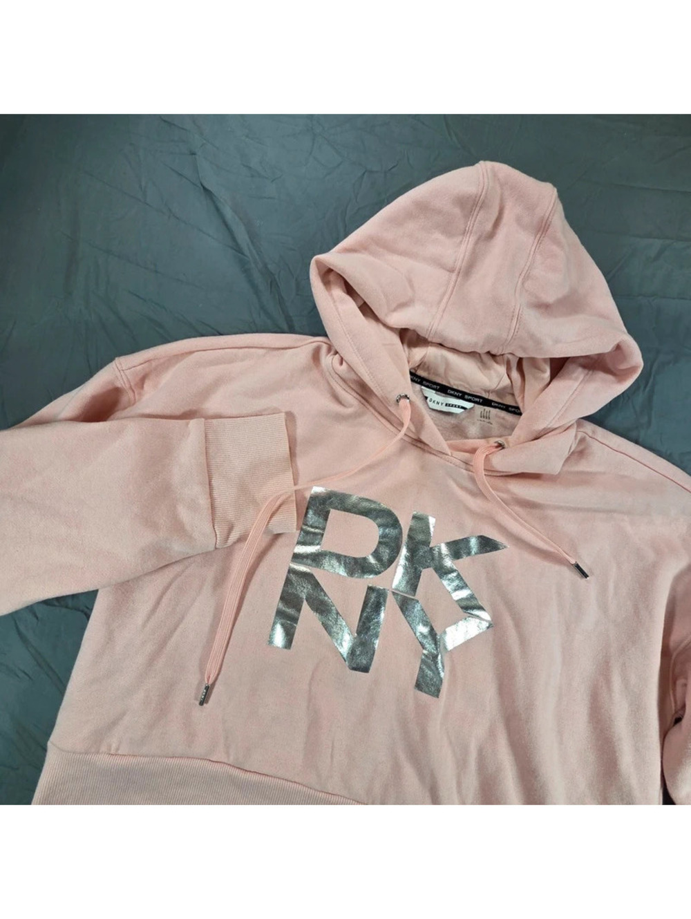DKNY Sport Ladies Stacked Metallic Logo